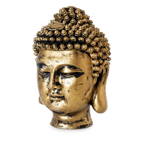 Productfotografie Boeddha hoofd goudkleur