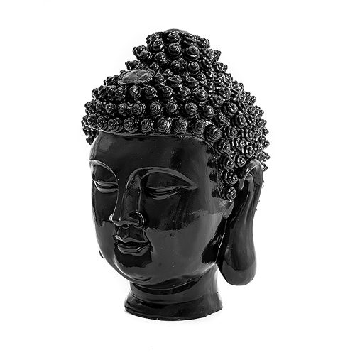 Productfotografie Boeddha hoofd zwart